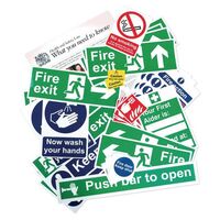 Health and safety signs and poster pack