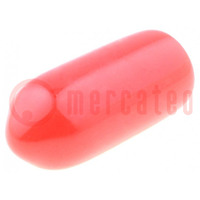 Cappuccio; Corpo: rosso; Øint: 3,2mm; Mat: PVC Soft; L: 10mm