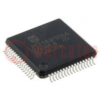 IC: microcontrôleur ARM7TDMI; 40kBSRAM; Flash: 512kx8bit; LQFP64