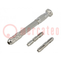 Drill holder; 0.1÷3.2mm; to drilling by hand