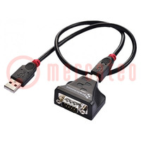 Converter; RS232/USB; Number of ports: 1; IP50; 42x41x22mm