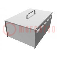 Enclosure: with panel; vented; 518; X: 197mm; Y: 281mm; Z: 120mm