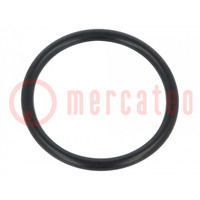 O-ring gasket; NBR rubber; Thk: 2.5mm; Øint: 25mm; black; -30÷100°C