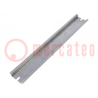 Rail DIN; acier; zinc; L: 218mm; W: 35mm