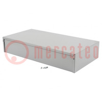 Enclosure: multipurpose; X: 203mm; Y: 406mm; Z: 76mm; 1411; aluminium