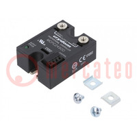 Relay: solid state; Ucntrl: 8÷32VDC; 90A; 180÷280VAC; on panel