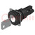 Switch: rotary with key; 22mm; Stabl.pos: 1; NC x2 + NO x2; flat