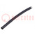 Insulating tube; PVC; black; -20÷125°C; Øint: 2.5mm; L: 10m; UL94V-0