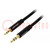 Cable; Jack 2.5mm 3pin plug,Jack 3.5mm 3pin plug; 2m; black