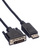 ROLINE DisplayPort Kabel DP ST - DVI ST, schwarz, 1 m