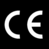 CE-Etiketten - Schwarz, 19 x 19 mm, Polyesterfolie, Selbstklebend, Für innen