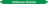 Mini-Rohrmarkierer - Heißwasser Rücklauf, Grün, 0.8 x 10 cm, Polyesterfolie