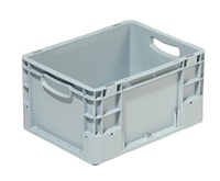 Euro-Transportbehälter, Farbe Grau, BxTxH 400 x 300 x 220 mm | OA1374