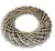 Wide Rustic Willow Wreath Ring - 36cm, Grey