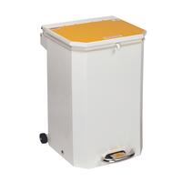 Waste Bins - Bin - 50L Flame Retardant with Yellow Lid