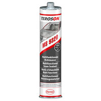 Teroson MS 9320 SF Karosseriedichtstoff 1K SMP Dichtstoff für Flach- und Breitstrahl-Dichtnähte, Inhalt: 300 ml, grau