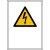 Warnung vor gefährlicher elektrischer Spannung Warn-Kombischild, 52x74,2 cm DIN EN ISO 7010 W012 + Zusatztext ASR A1.3 W012 + Zusatztext
