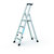 Stufen-Stehleiter Z300, beidseitig, Arbeitshöhe bis 2,85 m, Plattformhöhe 0,83 m,4 Stufen, 5,8 kg