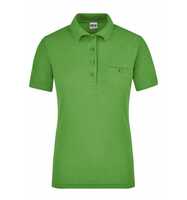 James & Nicholson Poloshirt mit Brusttasche Damen JN867 Gr. S lime-green