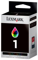 Lexmark Inkjet Kartusche Nr.1, Farbig