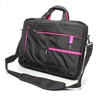 Torba na notebook 15,6", czarna z różowymi wstawkami, nylon, NT006 typ Crown, EOL