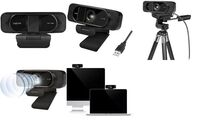 LogiLink Full-HD-USB-Webcam mit Dual-Mikrofon, schwarz (11117201)