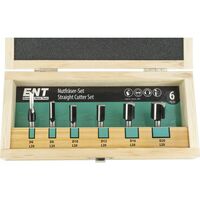 Produktbild zu ENT Cassetta frese HW 6 pezzi in cassetta di legno