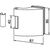Skizze zu DORMA üveg ajtópánt szárnyrész Arcos 25.230, üveg 8-10 mm, ezüst eloxált