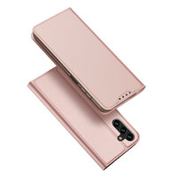 1_Dux Ducis Skin Pro Hülle für Samsung Galaxy A14 4G / 5G Flip Cover Card Wallet Stand Pink