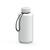 Artikelbild Drink bottle "Refresh" clear-transparent incl. strap, 1.0 l, white/white