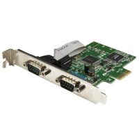 STARTECH.COM TARJETA SERIE PCI EXPRESS DE 2 PUERTOS DB9 RS232 CON UART 16C1050 - ADAPTADOR INTERNO SERIE PCI-E