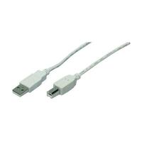 LogiLink USB Kabel A -> B St/St 1.80m grau