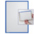Dokumentenhalter X-tra!Line selbstklebend, A4, Hartfolie, matt, blau