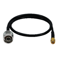 LogiLink 0.5m RP-SMA/N câble de signal 0,5 m Noir