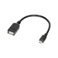 LogiLink AA0035 câble USB 0,2 m USB 2.0 Micro-USB B USB A Noir