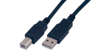 MCL 2m USB2.0 A/B USB-kabel USB A USB B Zwart