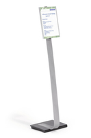 Durable INFO SIGN Stand d'information A4 Acrylique, Aluminium Argent