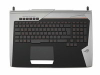 ASUS 04060-00800000 Tastatur deutsch DE mit Backlight inkl. Topcase - Tastatur - Silber Housing base + keyboard