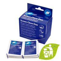 AF Screen-Clene Duo wipes LCD/TFT/Plasma Equipment cleansing wet & dry cloths