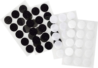 Folia Klettpunkte Klettverschluss Schwarz, Weiß 30 Stück(e)