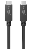 Wentronic 49252 USB Kabel 0,5 m USB 3.2 Gen 2 (3.1 Gen 2) USB C Schwarz