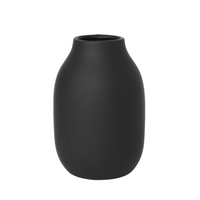 Blomus 65902 Vase Zylinderförmige Vase Porzellan Schwarz