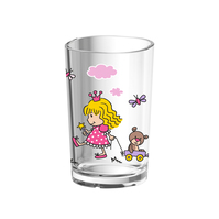 EMSA Kids 516274 Kinderglas, Rosa / Prinzessin, 0,2 L
