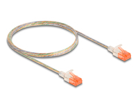 DeLOCK 80353 Netzwerkkabel Transparent 1 m Cat6a U/UTP (UTP)