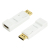 LogiLink CV0057 tussenstuk voor kabels DisplayPort HDMI Wit, Geel