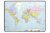 Durable Desk Mat with World Map