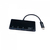 V7 Adaptador USB negro con conector USB-C macho a 3 hembras: USB 3.0 A; Micro SD; SD/MMC