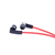 Gembird Porto Słuchawki Przewodowa Douszny Połączenia/muzyka Czarny, Czerwony