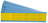 Brady WM-1-33-YL-PK samoprzylepne etykiety Prostokąt Niebieski, Żółty 825 szt.