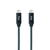 Nanocable Cable USB 3.2 Gen2x2 20Gbps 5A/100W 4K/60Hz USB-C/M-USB-C/M, Gris/Negro, 0.5 m